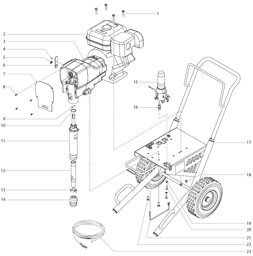 Advantage GPX 130 Main Assembly Parts